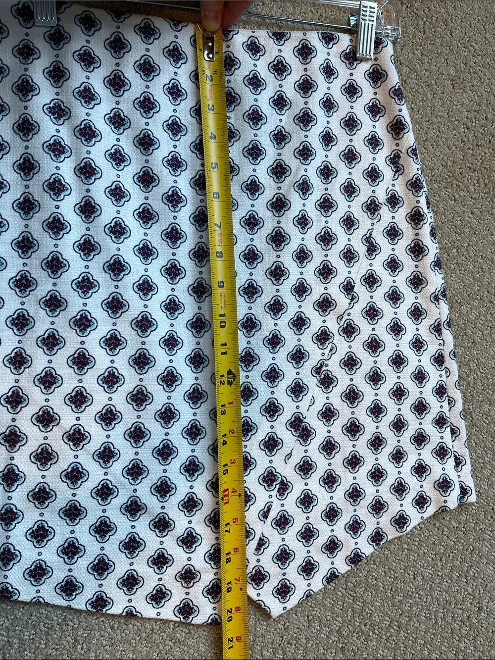 LOFT Cream Printed Women’s Skirt 2